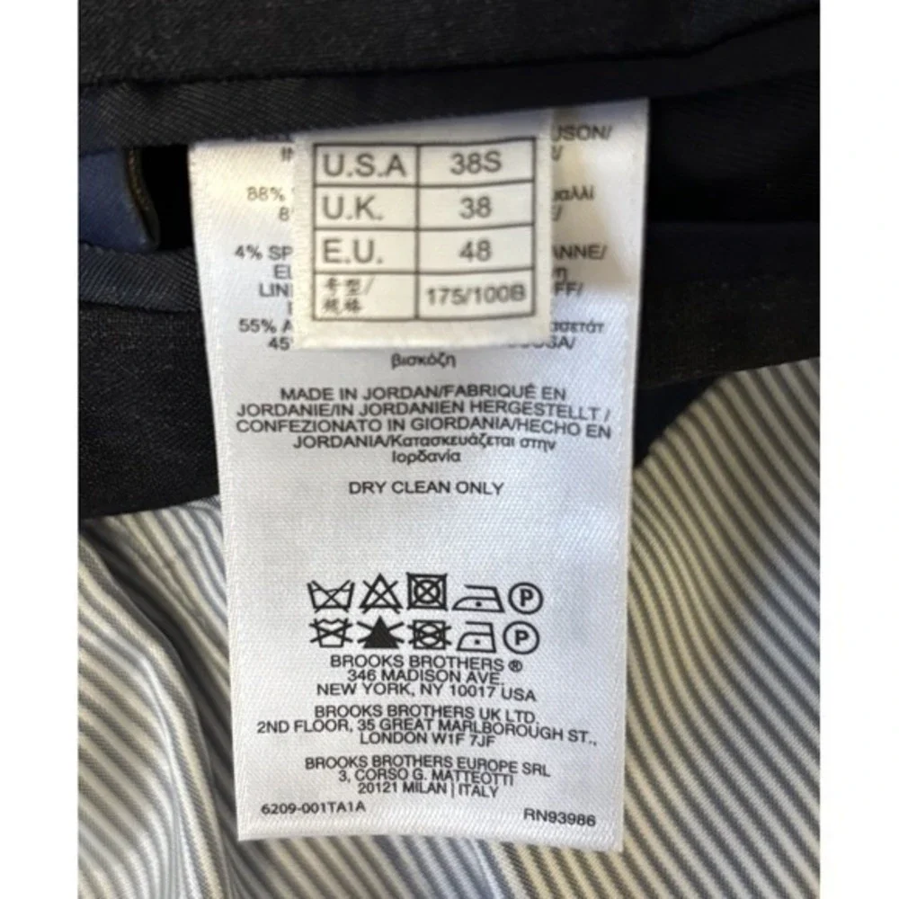 Brooks Brothers Explorer Fitzgerald Grey Blazer Jacket 38‎ S Short Men